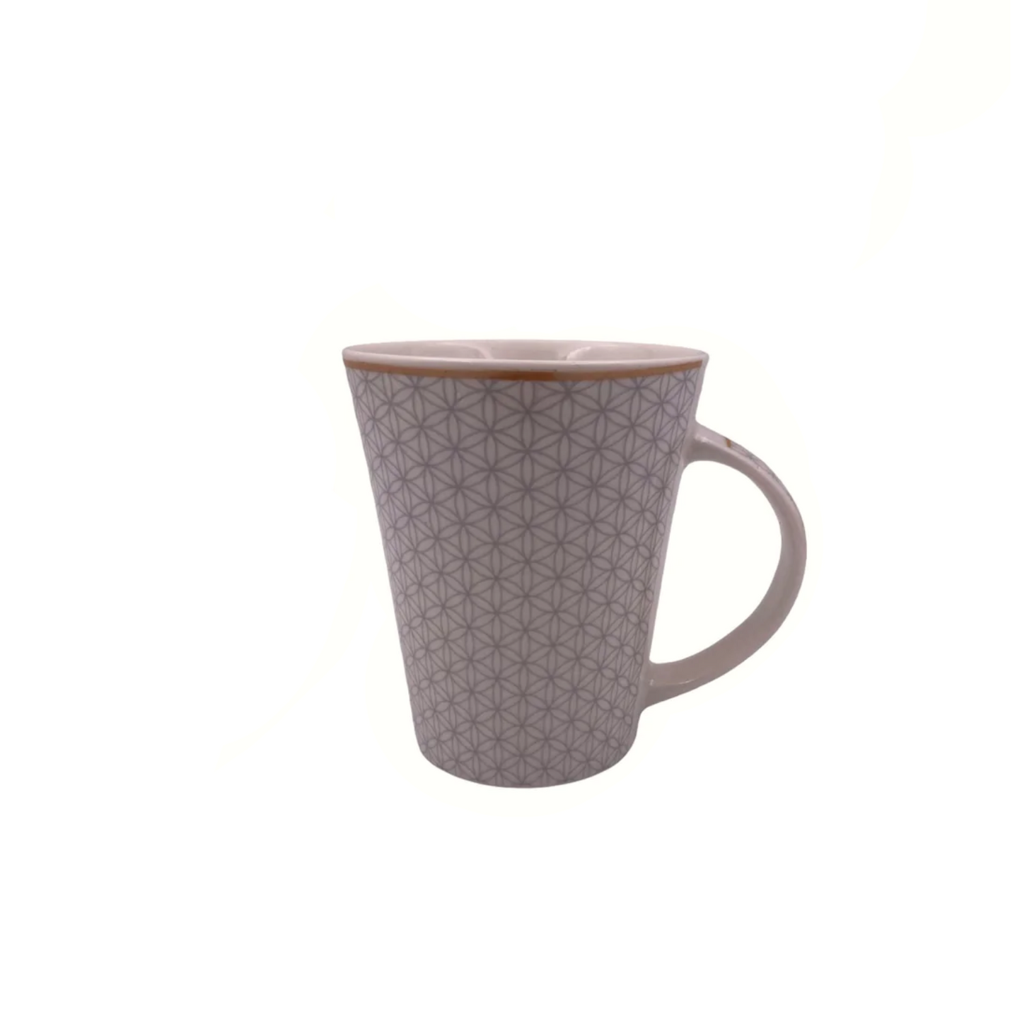 Porcelain Mug Gray Design with Rim - Lunaz Shop