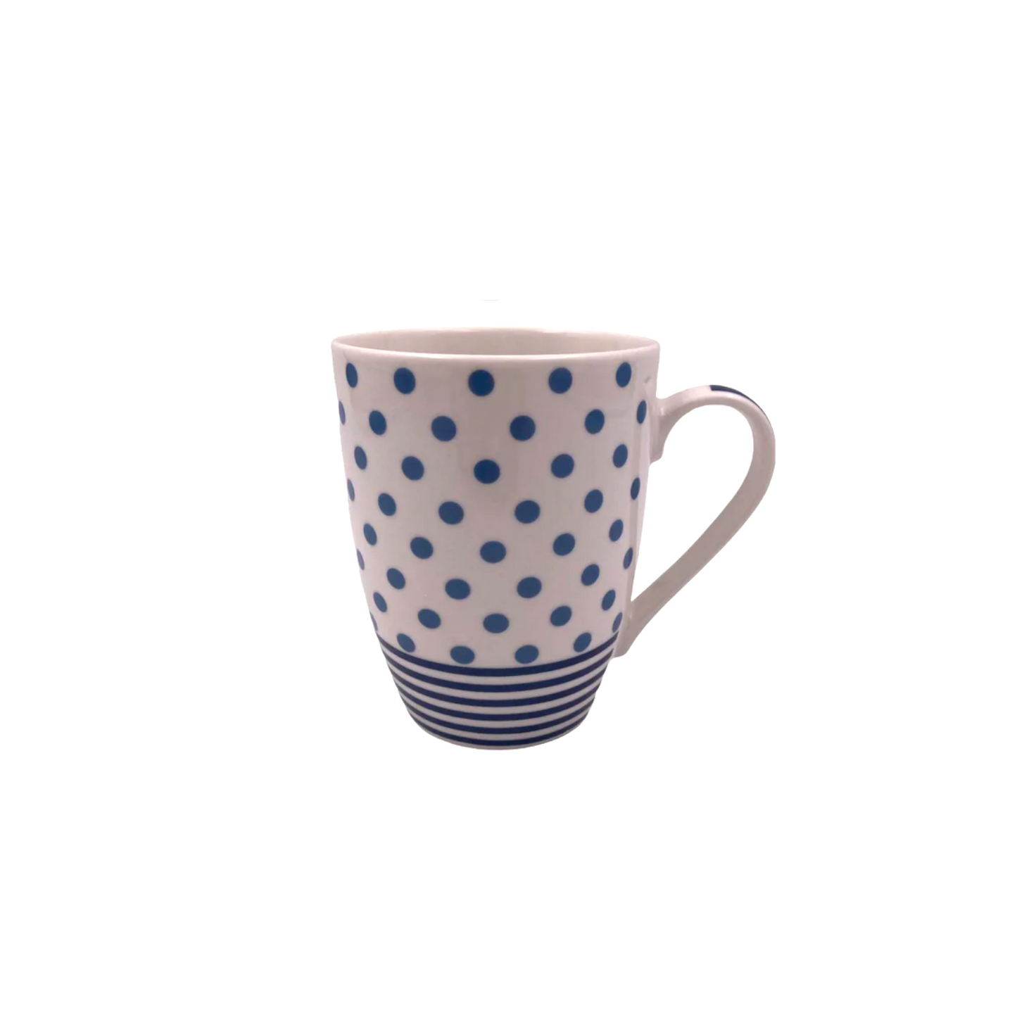 Porcelain Mug with Bleu and Gray Designs - Lunaz Shop