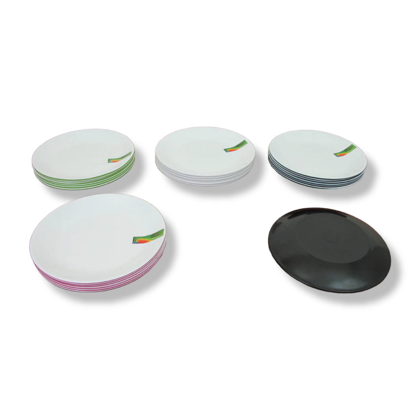 Melamine Dessert Plate X6 - Lunaz Shop