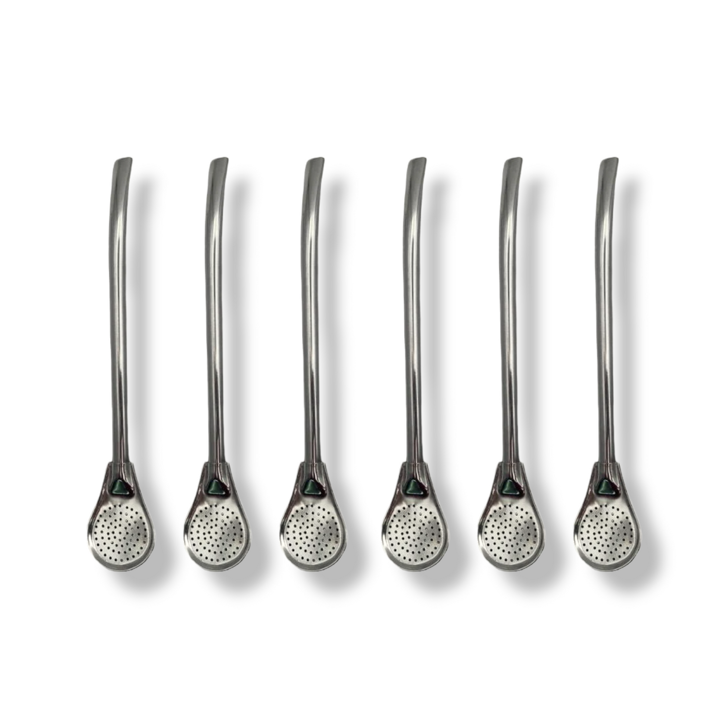 Set of 6 Stainless Steel Modern Matteh Straws - Lunaz Shop