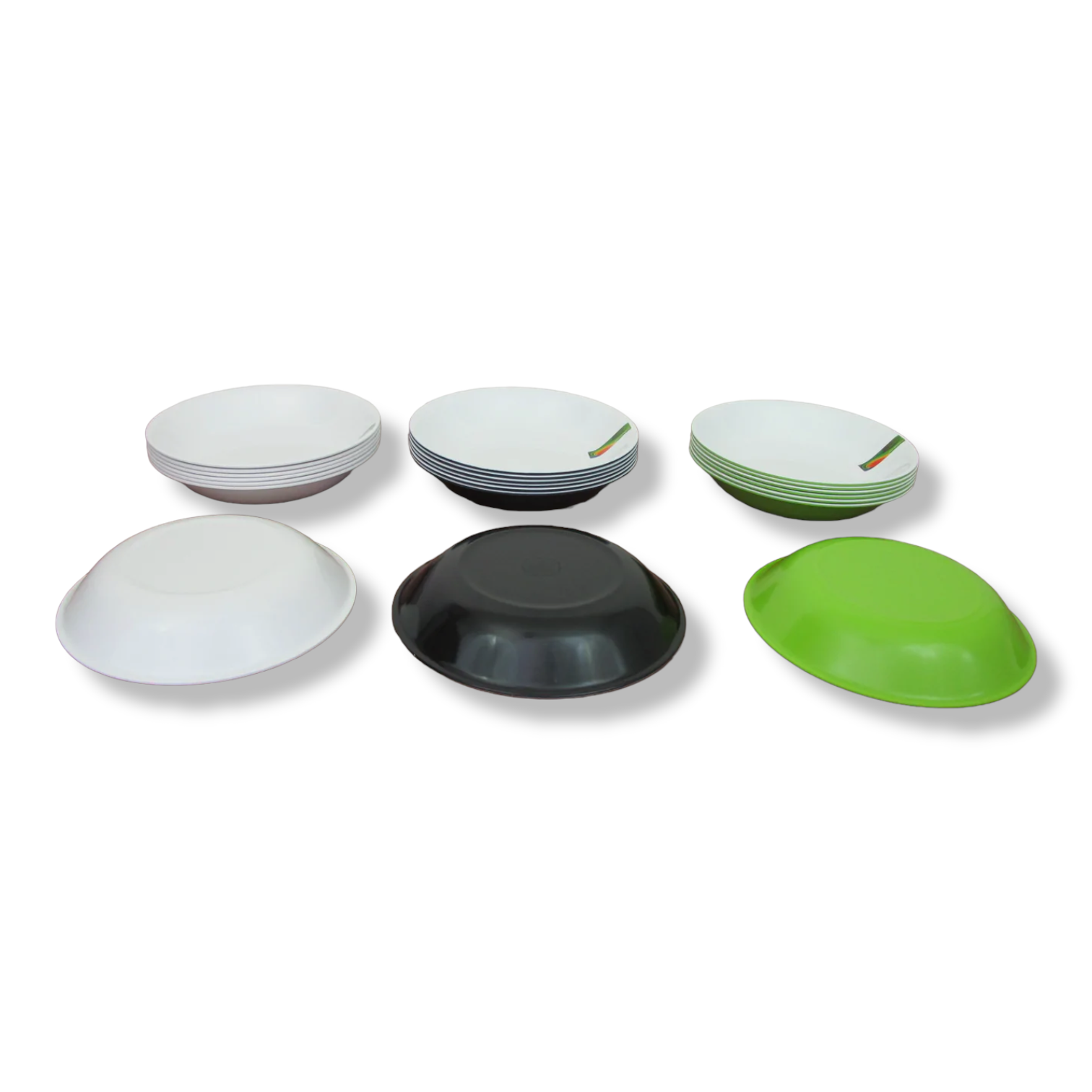 Melamine Deep Plate x6 - Lunaz Shop