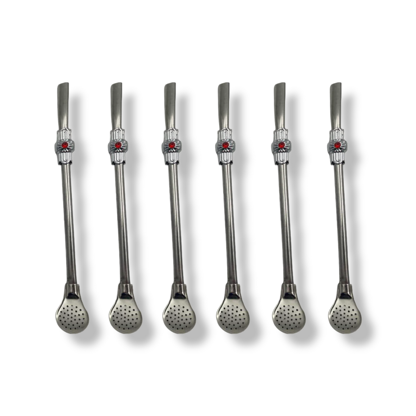 Set of 6 Stainless Steel Matteh Straws - Lunaz Shop
