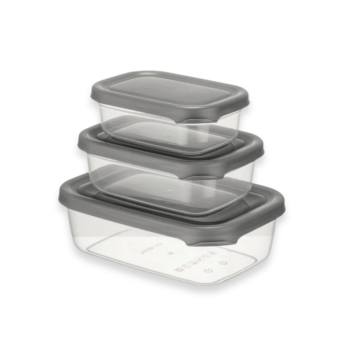 Set of 3 Storage Boxes 1.2L+0.67L+0.4L - Lunaz Shop