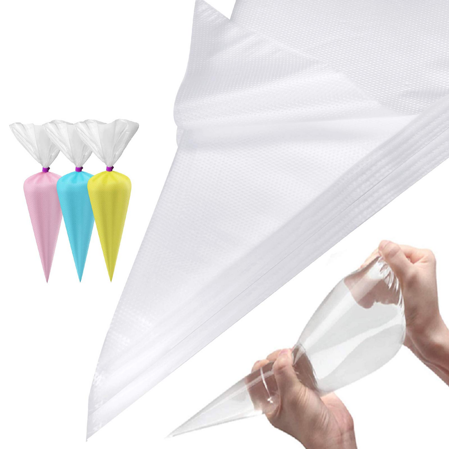20 Clear Disposable Icing Bags - Lunaz Shop