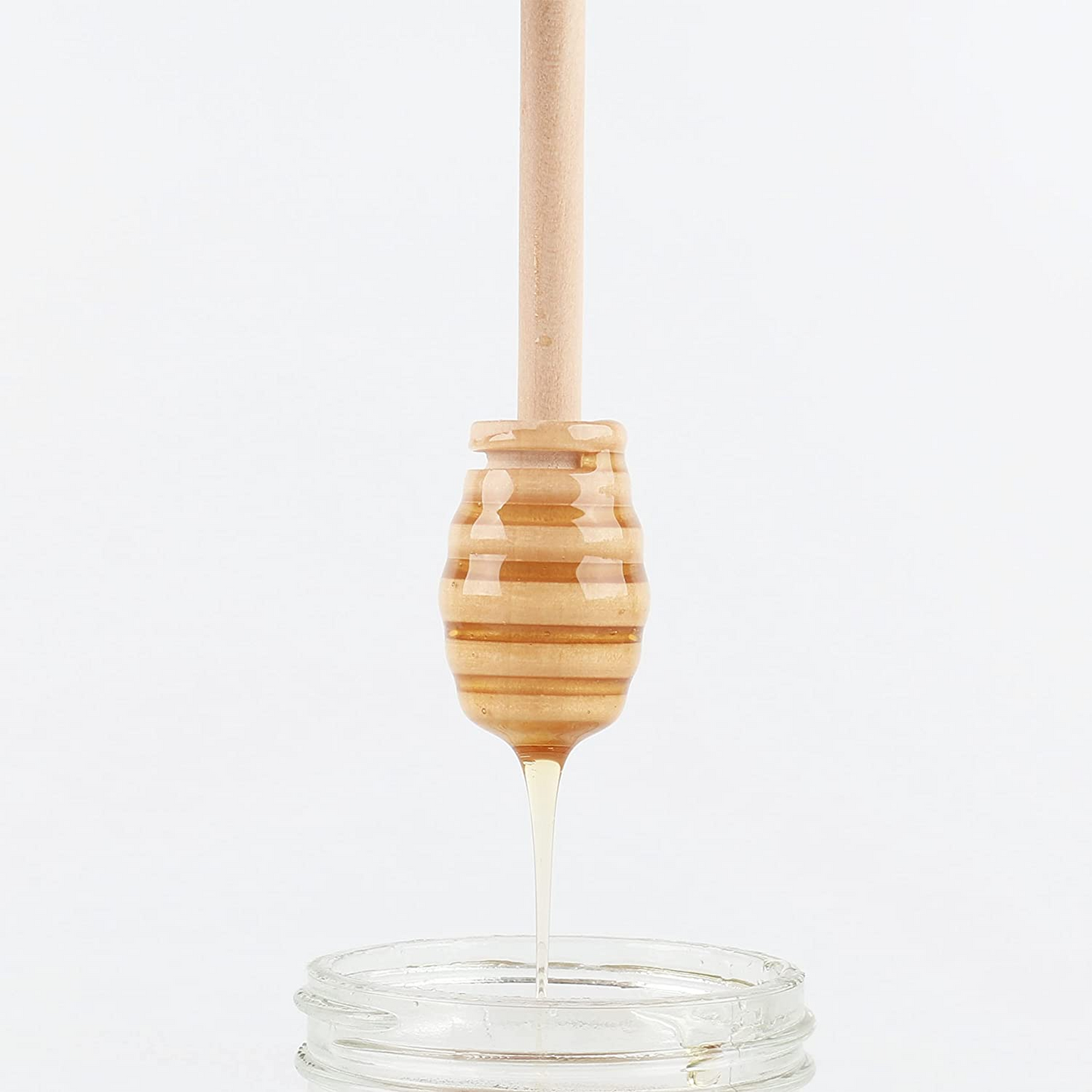 Wooden Honey Dipper X2; 16 cm - Lunaz Shop