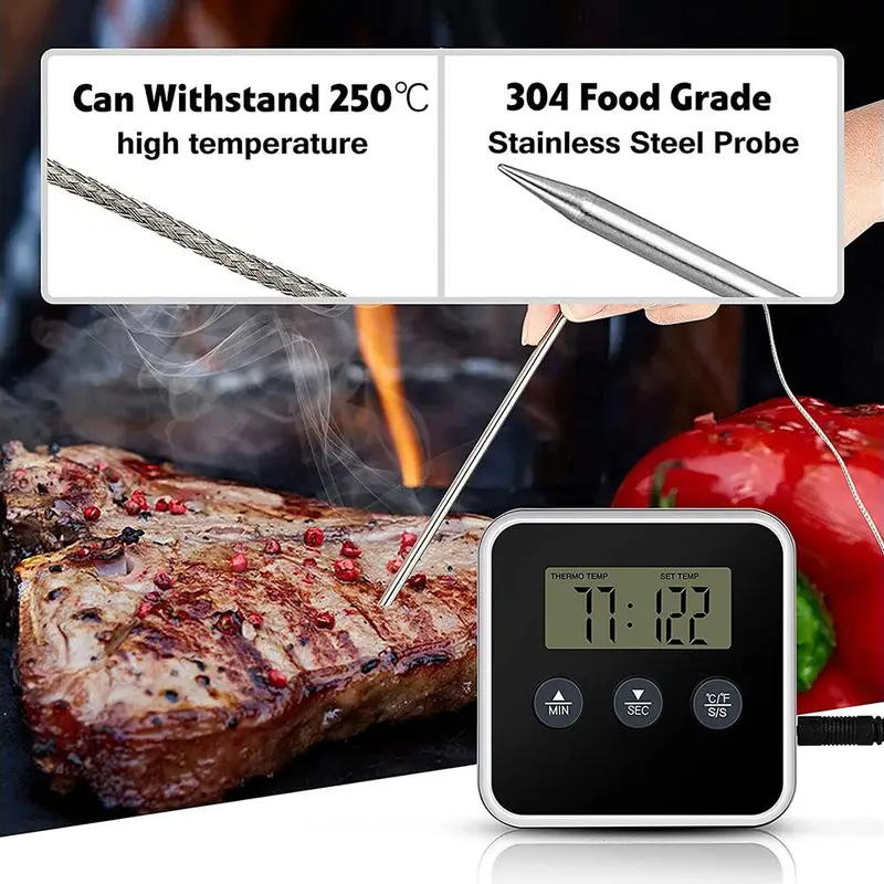 Two in One Digital Thermometer And Timer - Lunaz Shop