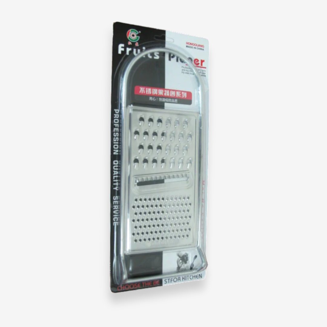 Flat Stainless Steel Grater - Lunaz Shop