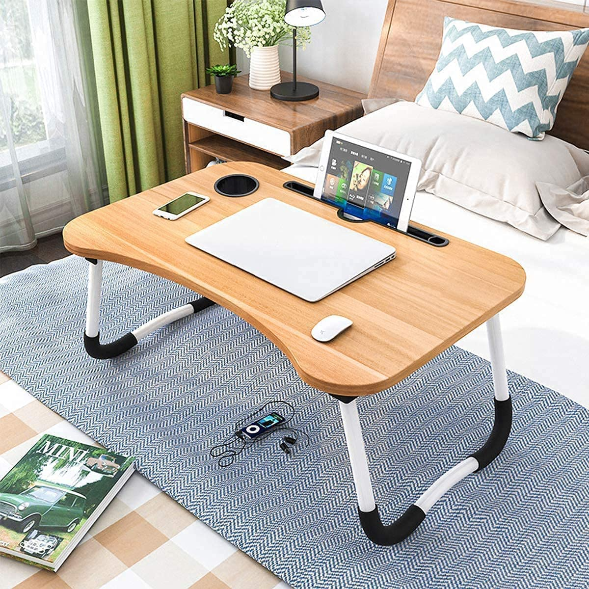 Folding Computer Desk 60x40 cm - Lunaz Shop