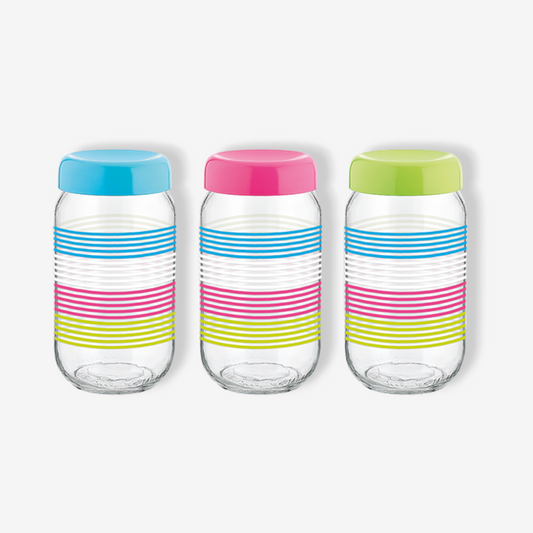 Linea Decorated Jar, 1lt - Lunaz Shop