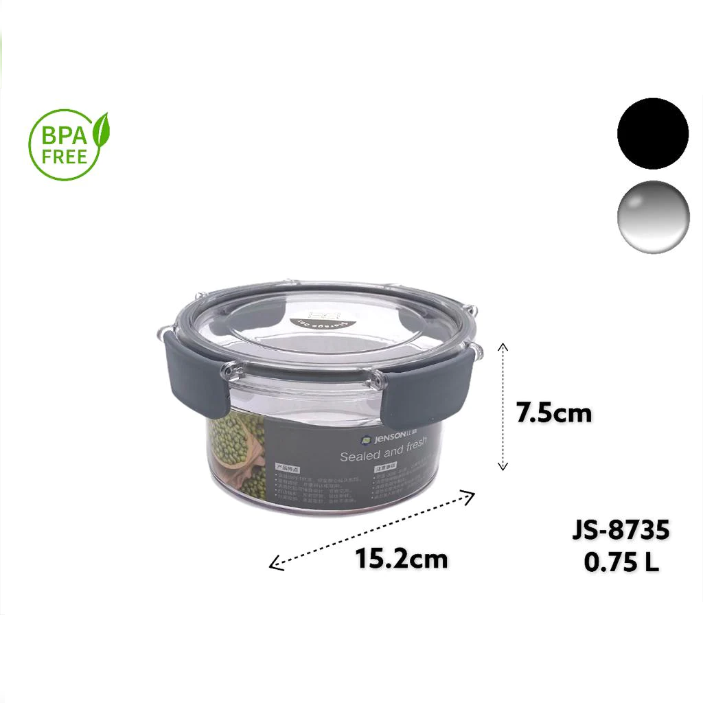 Acrylic Airtight Round Food Storage Box - Lunaz Shop