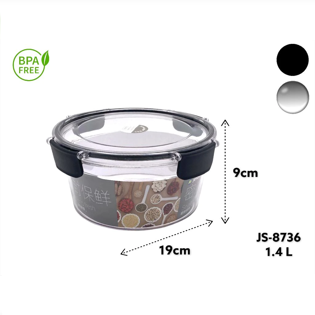 Acrylic Airtight Round Food Storage Box - Lunaz Shop
