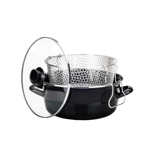 Enamel Coated Deep Fryer; 26 cm - Lunaz Shop