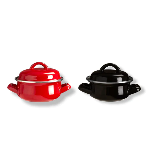 Enamel Coated Mini Casserole; 10 cm - Lunaz Shop