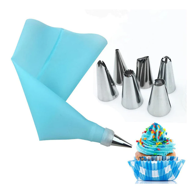 6 Stainless Steel Icing Bag Decoration Tips - Lunaz Shop