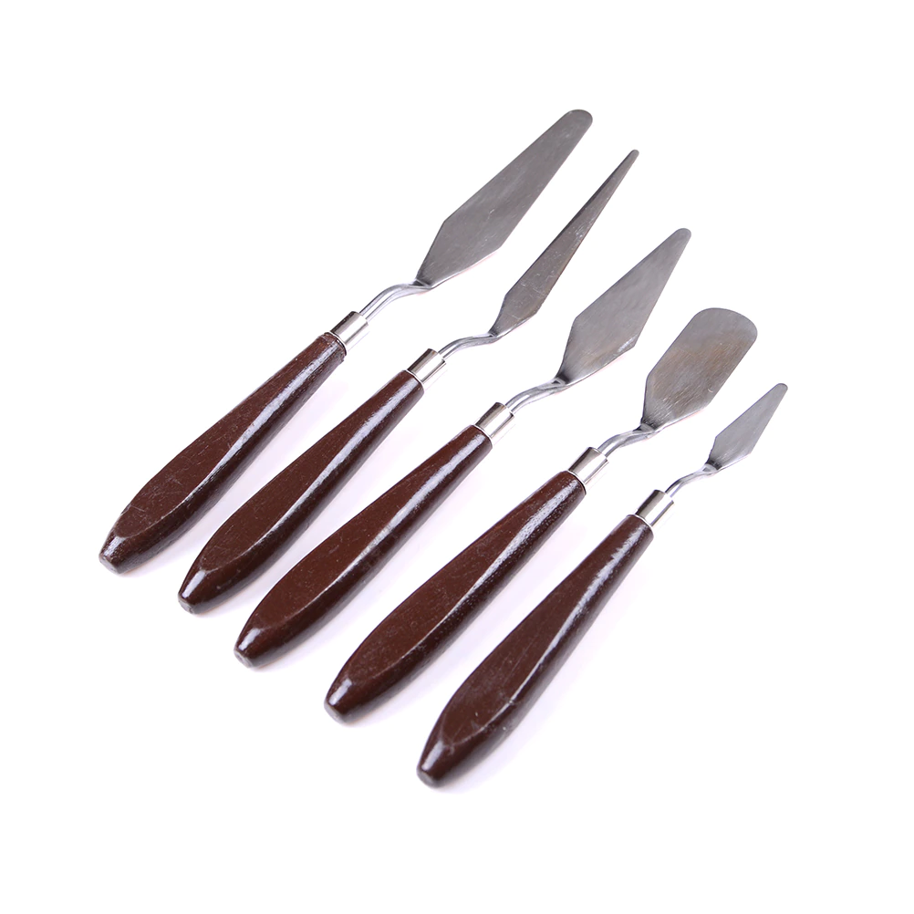 5PCS Mixed Palette Spatulas Painting SS Scrape - Lunaz Shop