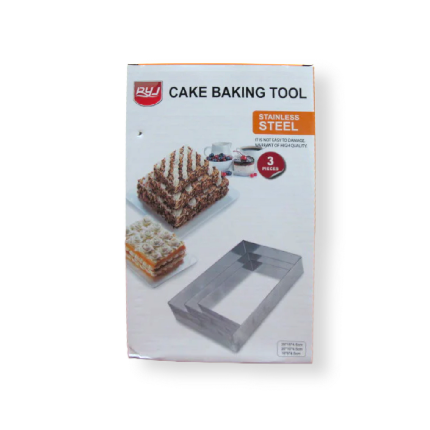 Rectangular Shaped Rings for Cake - Lunaz Shop