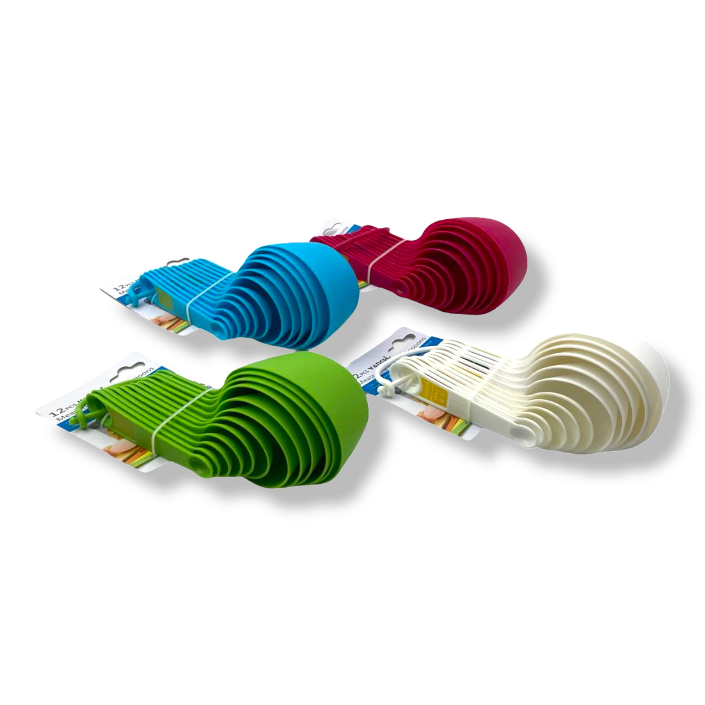 12 pcs Plastic Measuring Cups and Spoons - Lunaz Shop