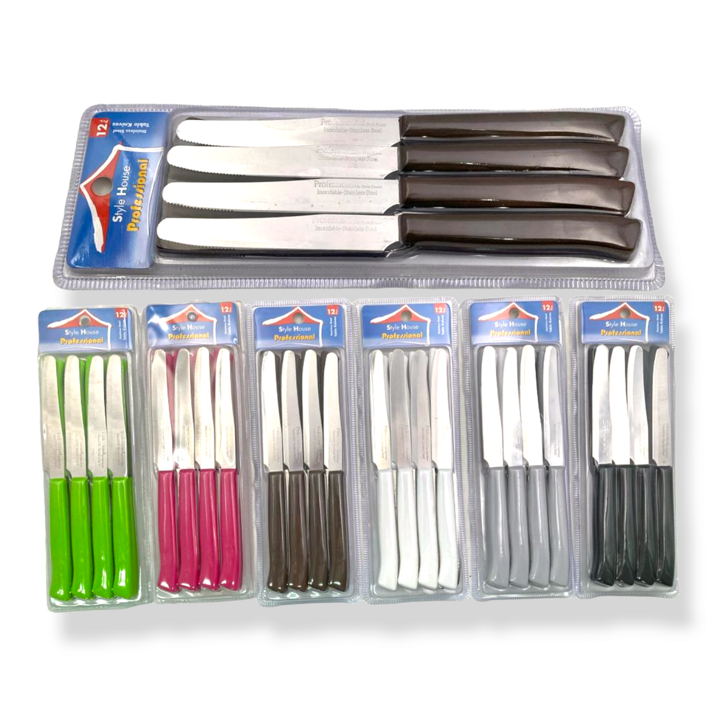 Serrated Tip Table Knife X12 - Lunaz Shop