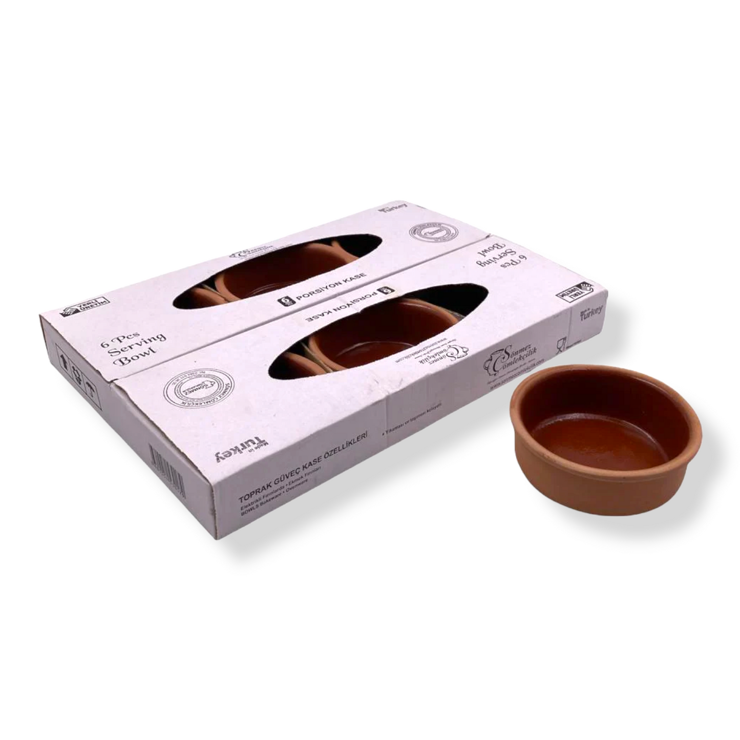 Set of 6 Clay Bowls 11.5 x 4 cm - Lunaz Shop