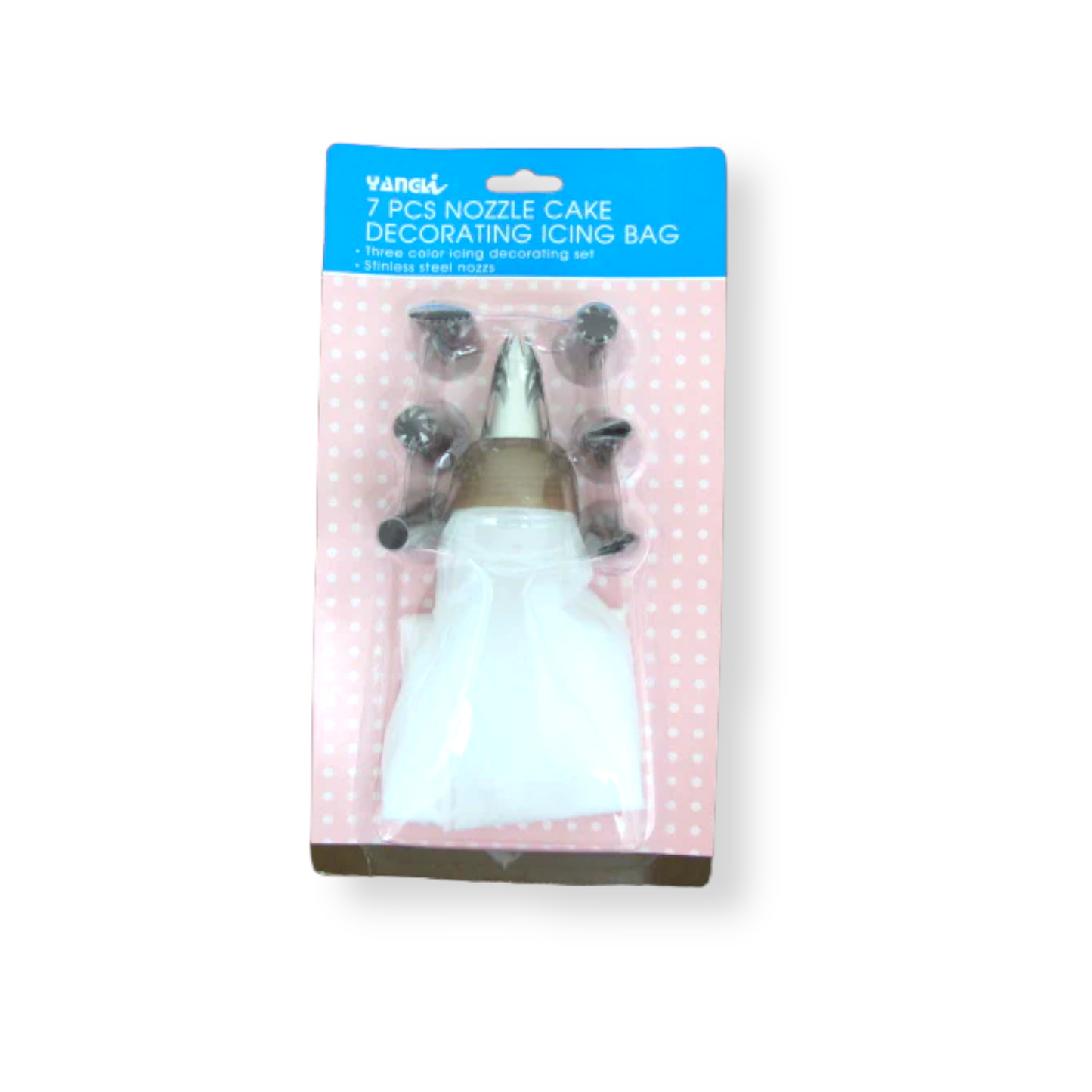 Nylon Piping Bag with 7 Tips - Lunaz Shop