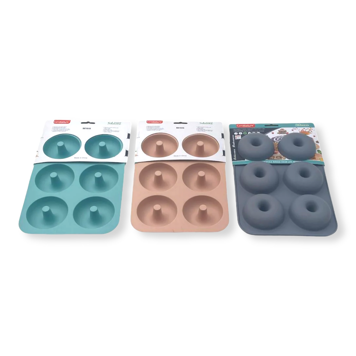 Silicone 6 Donut molds 26x18x3.5cm - Lunaz Shop