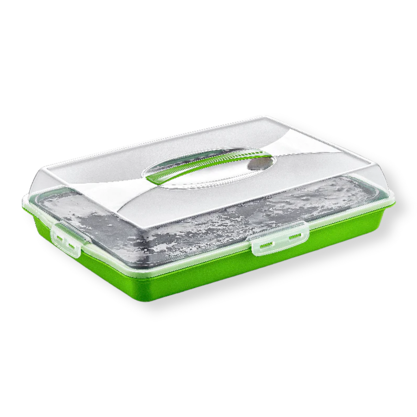 Rectangular Plastic Pastry Carrier with Lid - Lunaz Shop