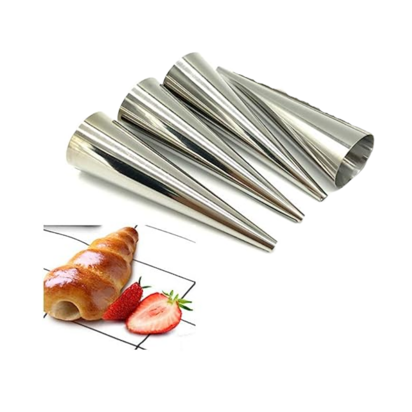 Plain Tube Pastry Tips Set of 4 - Lunaz Shop