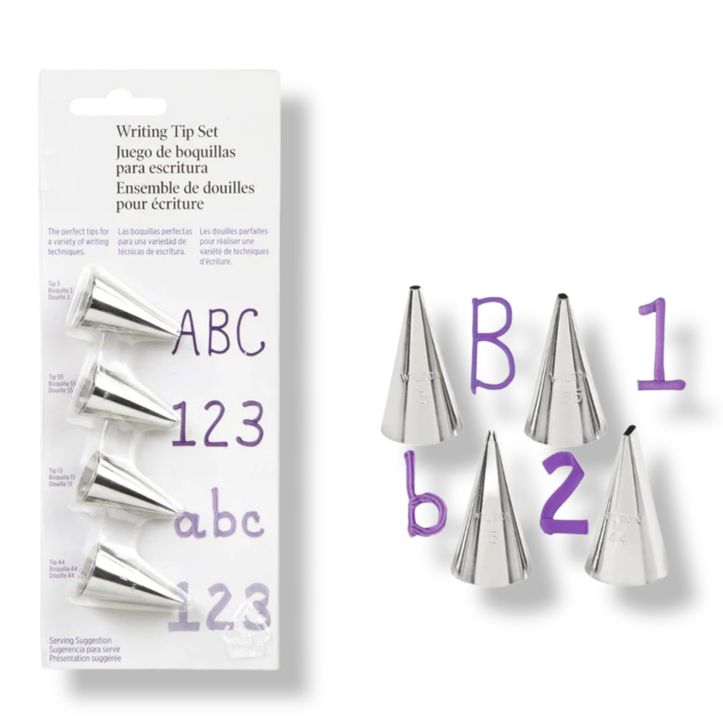 Writing Tip Set for Cake Icing x4 - Lunaz Shop