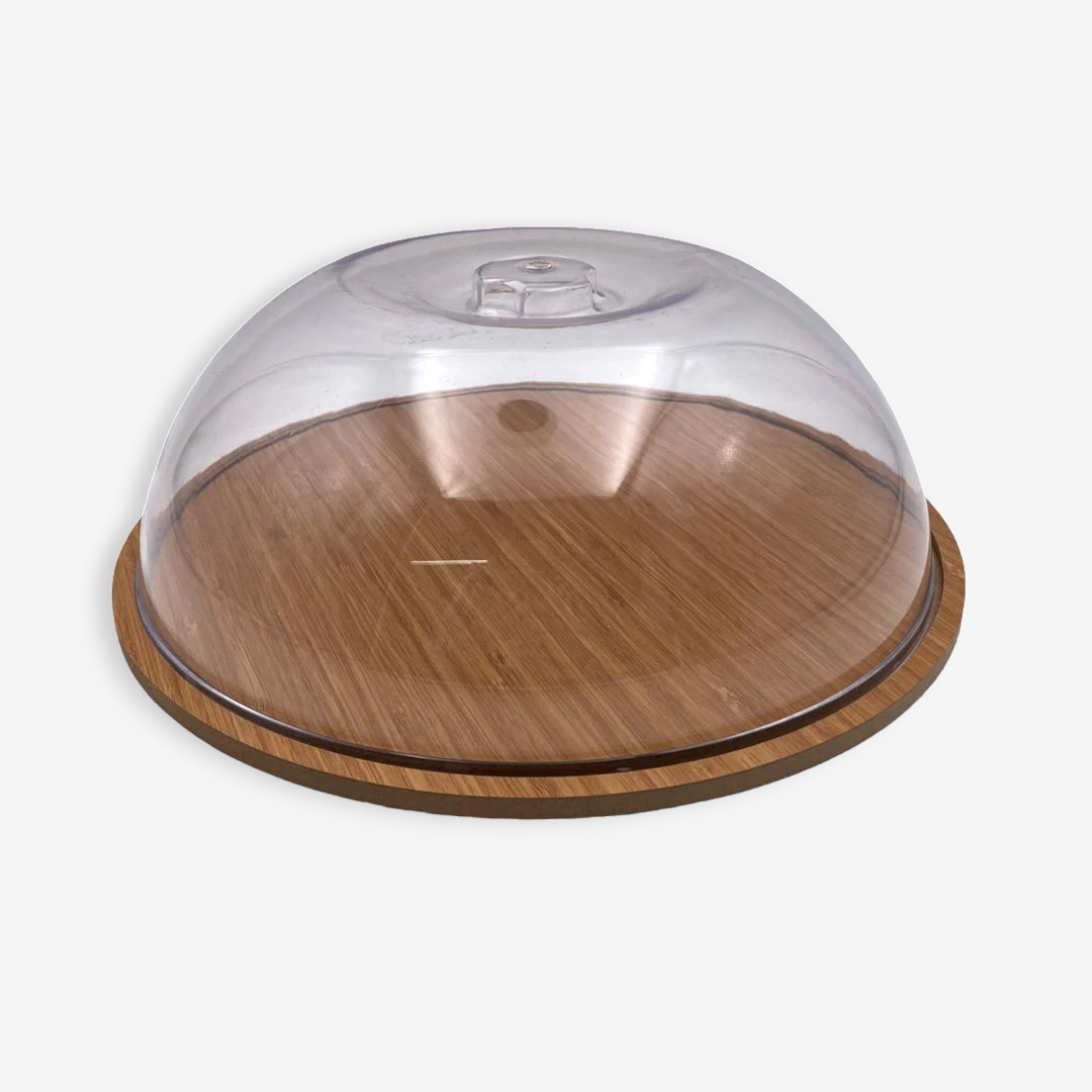Round Wooden Cake Dome 30 cm - Lunaz Shop