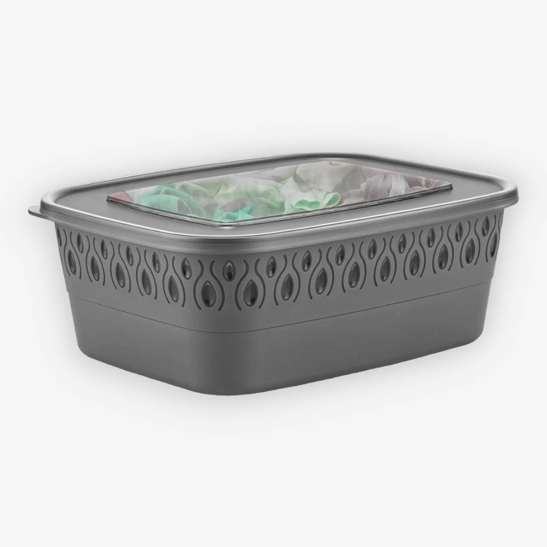 Monna Rect Storage Box 3 L with Lid - Lunaz Shop
