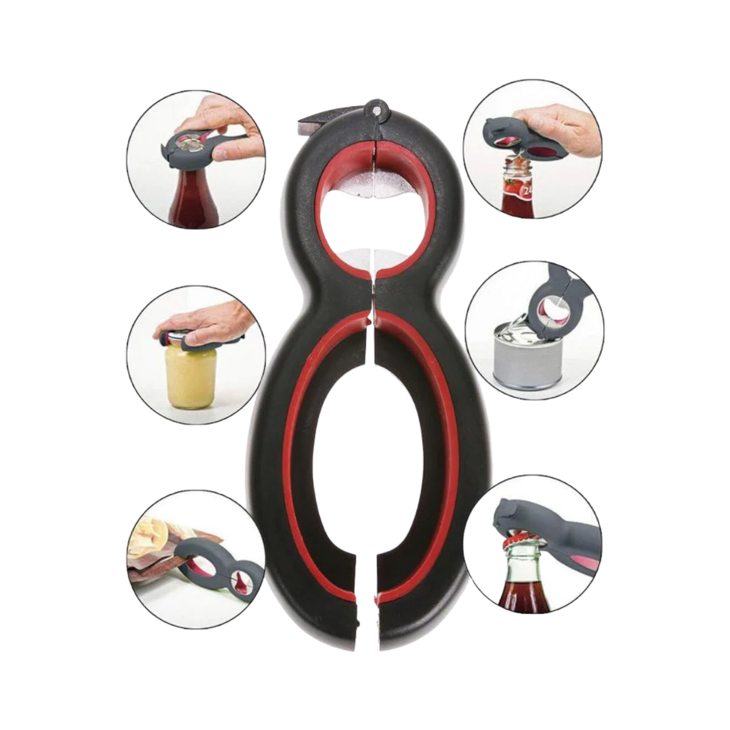 6-in-1 Multi Opener: Jar, Can, Bottle... - Lunaz Shop