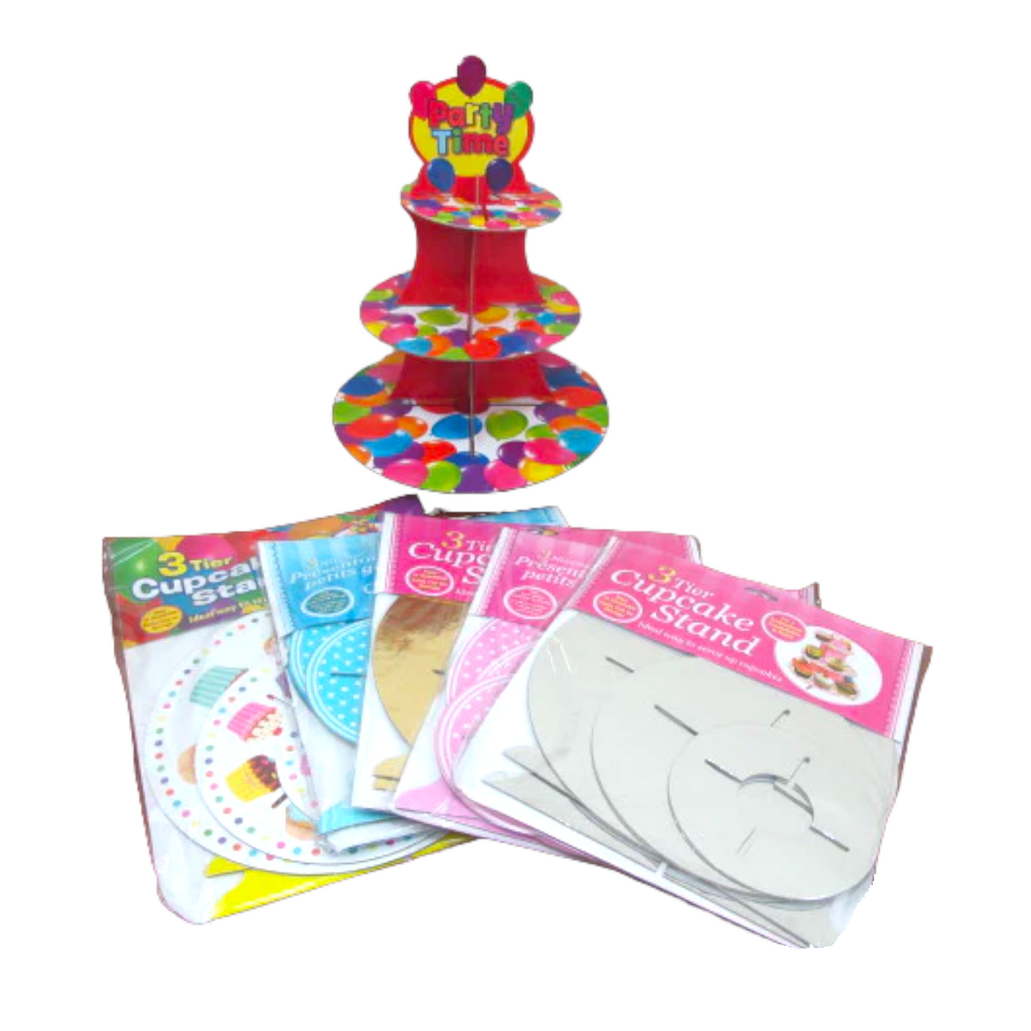 3 Tier Cardboard Cupcake Stand - Lunaz Shop
