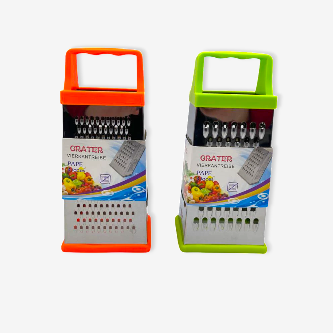 Stainless Steel 4 sided Grater Silicon Base - Lunaz Shop