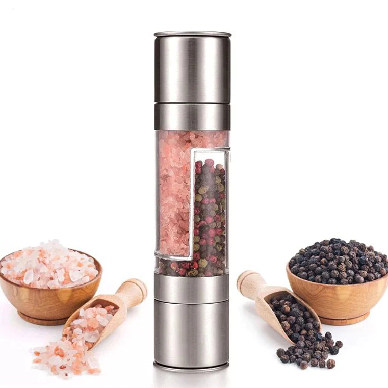 Double Headed Pepper and Salt Seasoning Grinder - Lunaz Shop