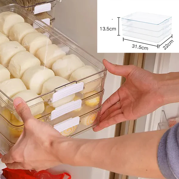 3 Interconnected Storage Box with Cover XS-9531-1 - Lunaz Shop
