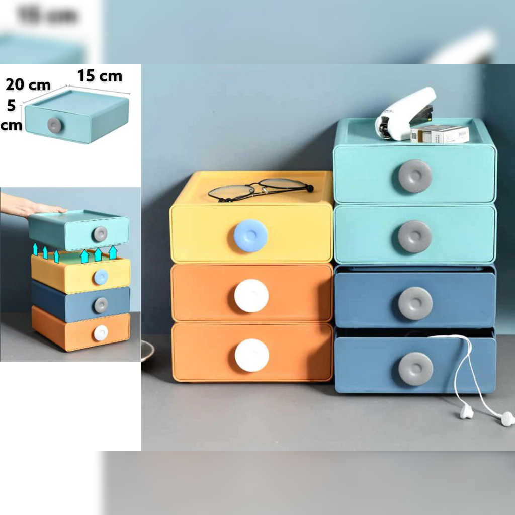 Small Stackable Plastic Drawer - Lunaz Shop