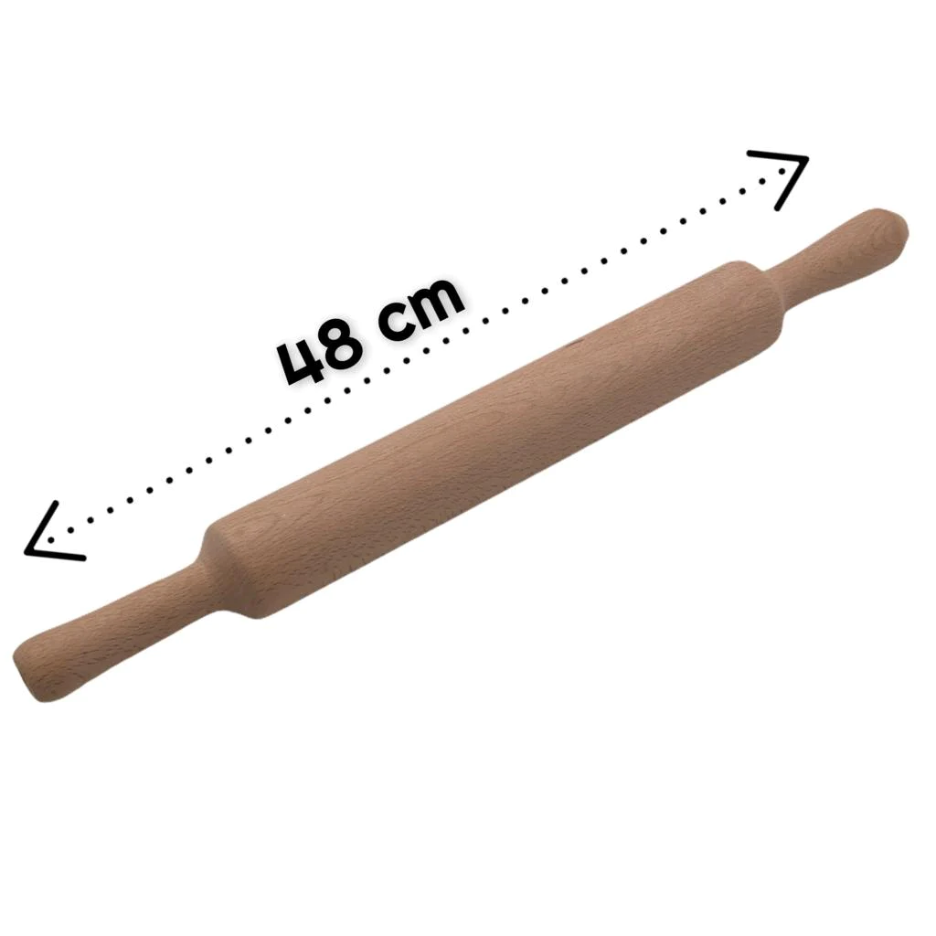 Birch Wood Rolling Pin 48 cm - Lunaz Shop