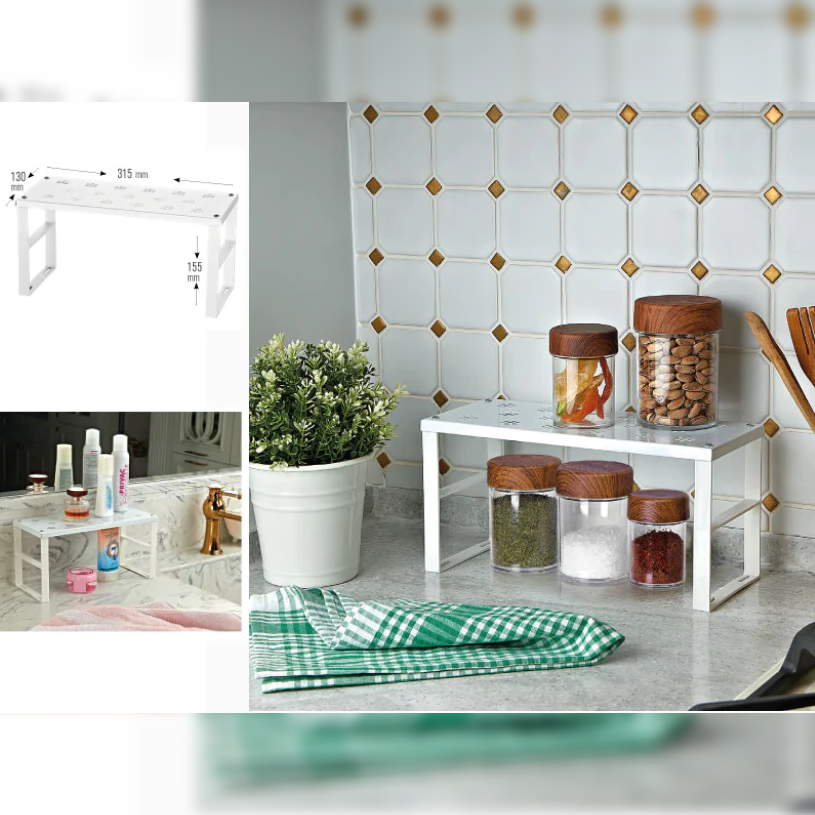 Narrow Metallic Cabinet Organizer - Lunaz Shop