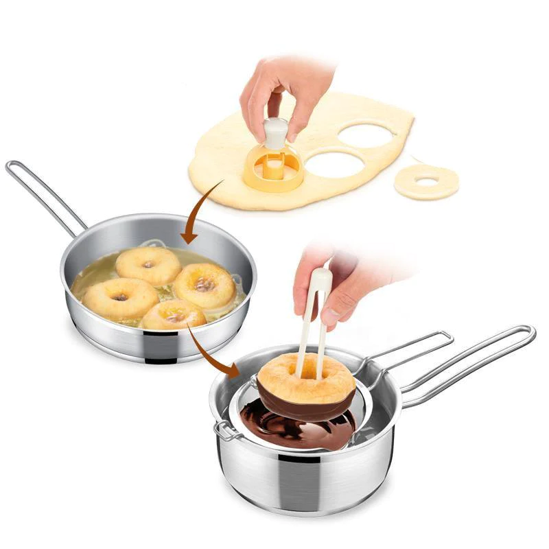Donut Cutter Round Shape With Pluker - Lunaz Shop