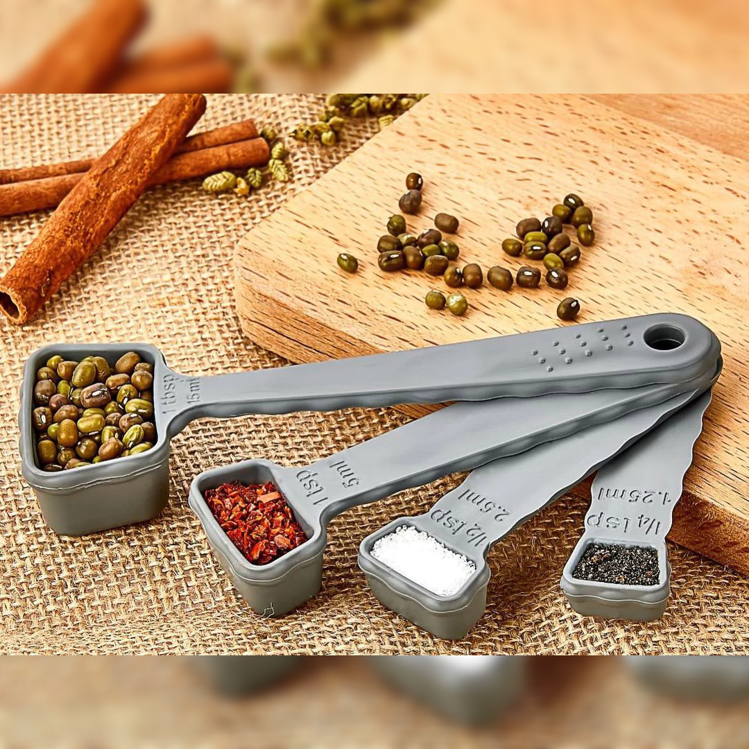 Plastic Measuring Spoon Set of 4 - Lunaz Shop