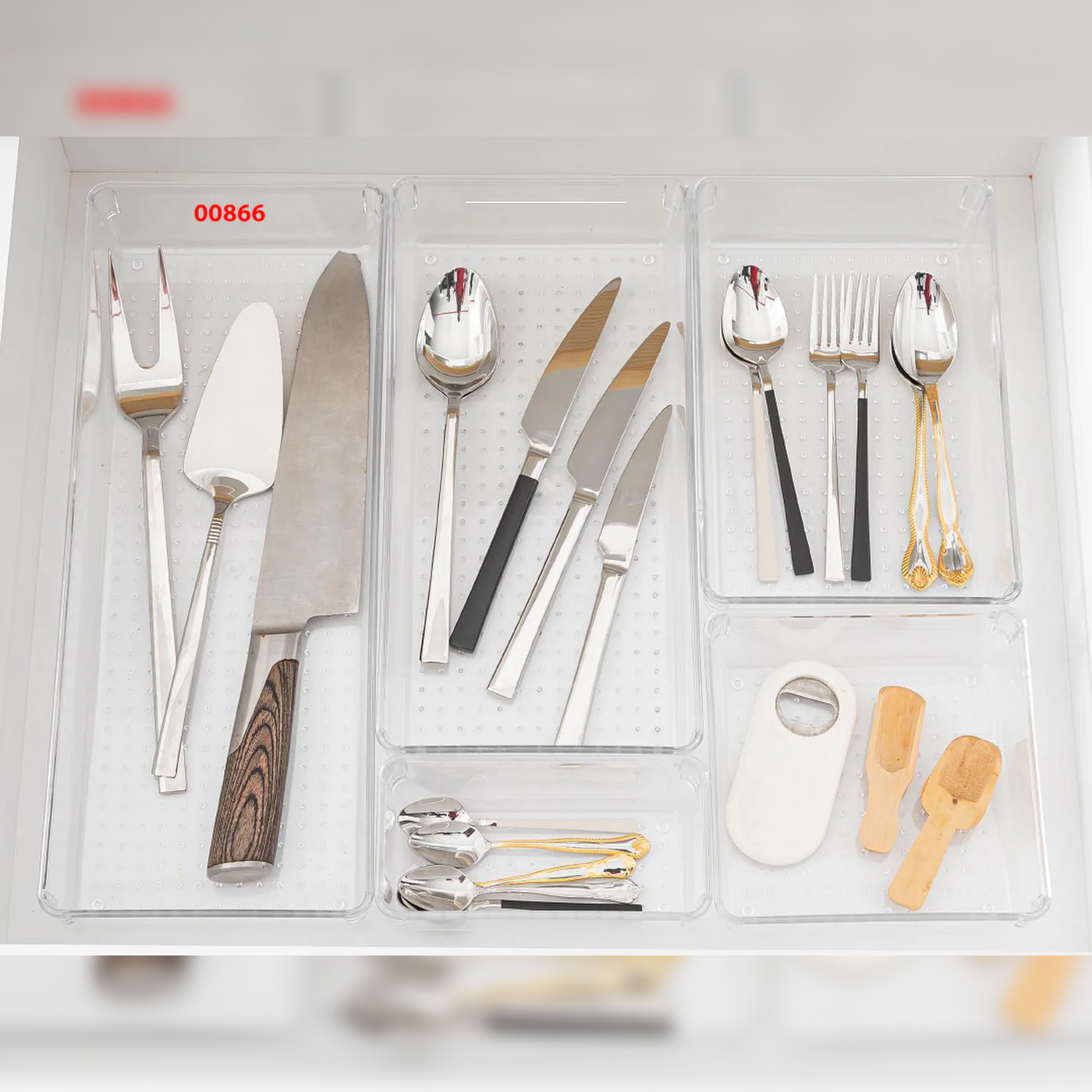 Ultra Clear Punto Modular Drawer Organizer 37.5x15x5.5 - Lunaz Shop