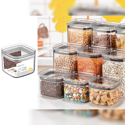 Airtight Squared chef Food Jar 0.7 lt - Lunaz Shop