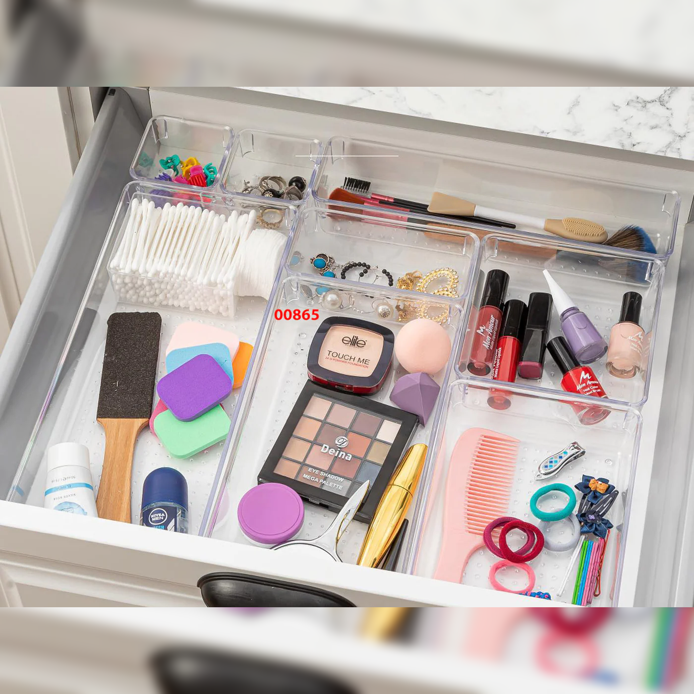 Ultra Clear Punto Modular Drawer Organizer 30.5x15x5.5 cm - Lunaz Shop