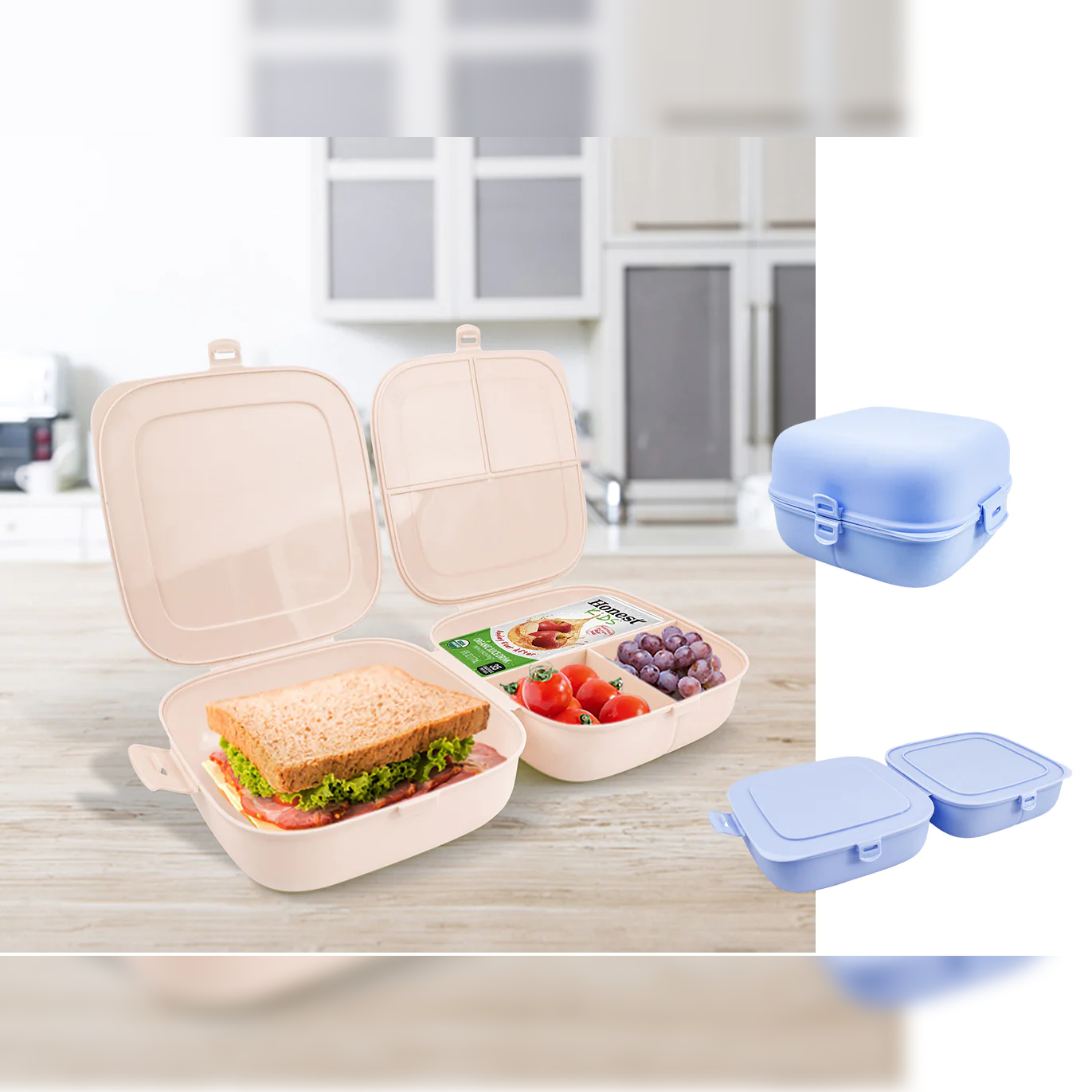 Double Lid Lunch Box - Lunaz Shop