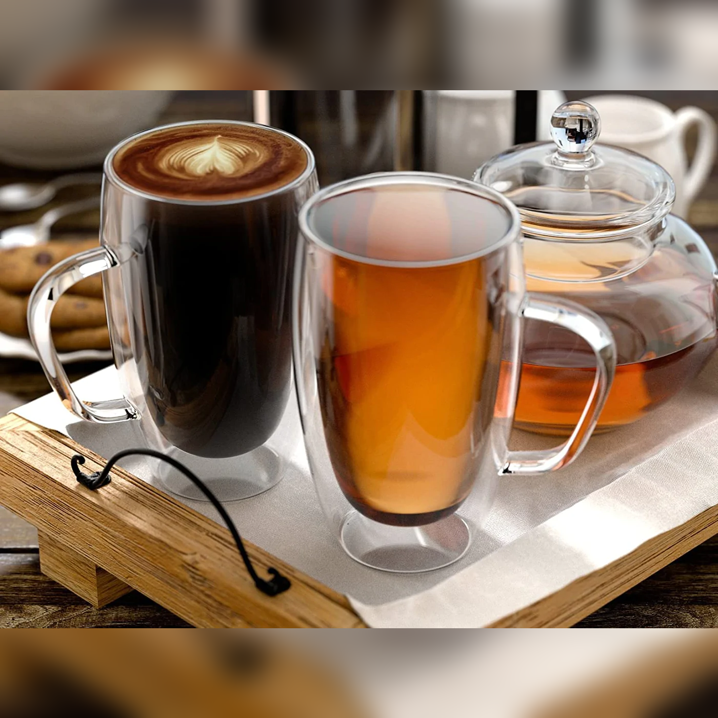 Double Wall Glass Mug - Lunaz Shop