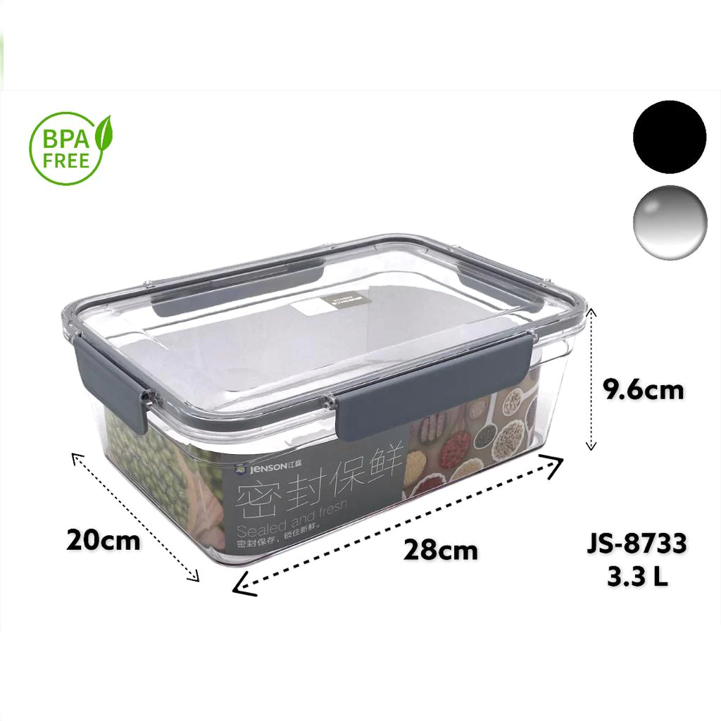 Acrylic Airtight Rectangular Food Storage Box - Lunaz Shop