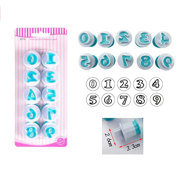 Push Easy Mini Number Cutter 10 pc - Lunaz Shop