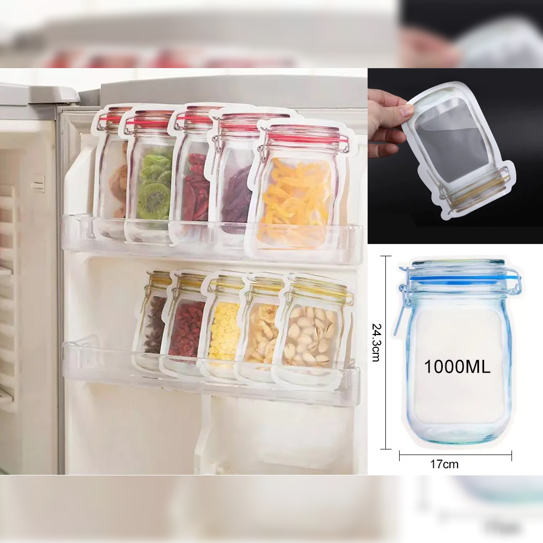 Reusable Lock and Seal Bag Airtight Jar X12 - Lunaz Shop