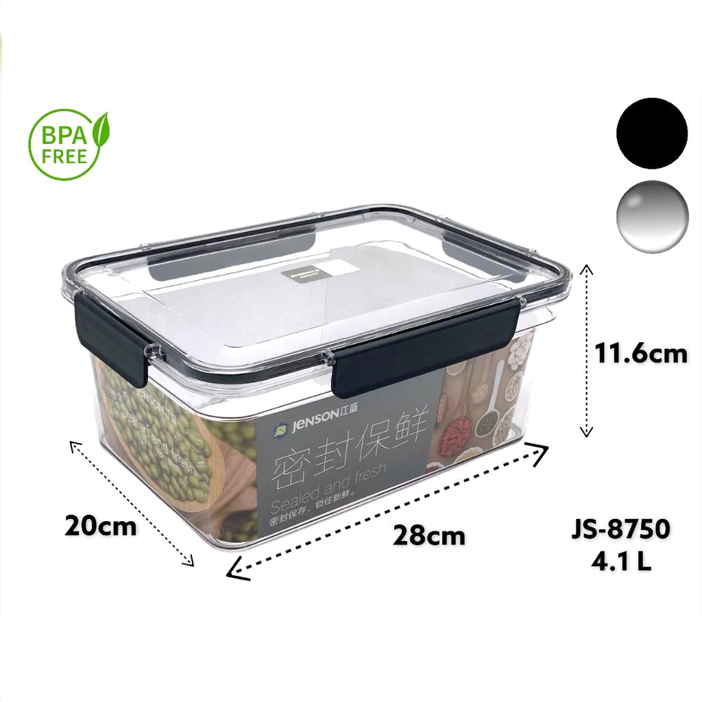 Acrylic Airtight Rectangular Food Storage Box - Lunaz Shop