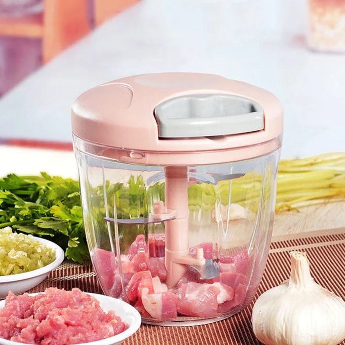 Manual Food Chopper with 5 blades - Lunaz Shop